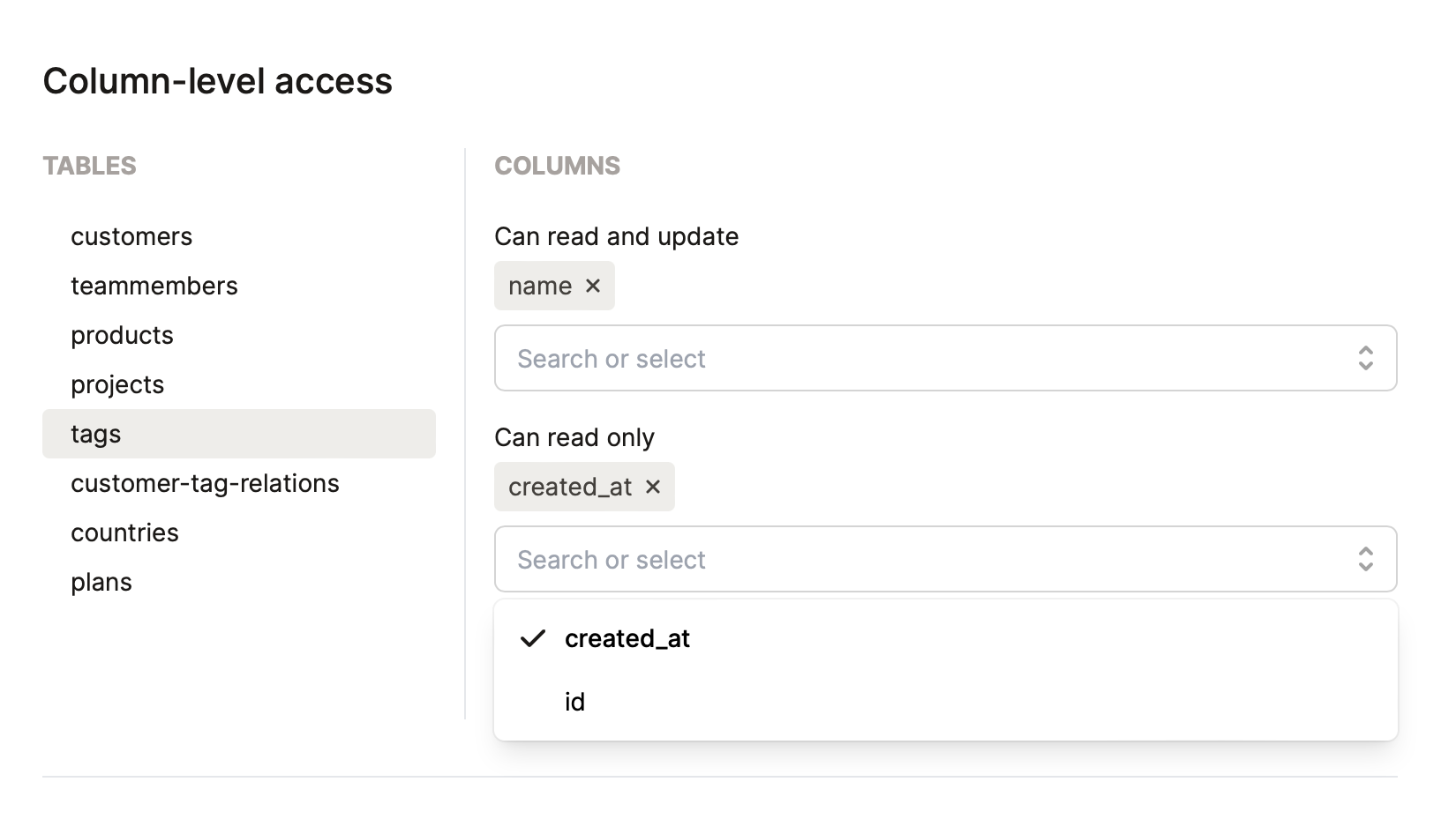 Admin UI action columns breaking in crud table · Issue #1470