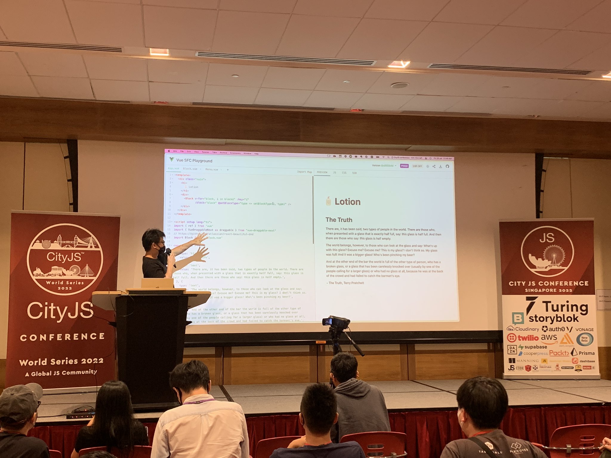 Presenting Lotion at CityJS Conference